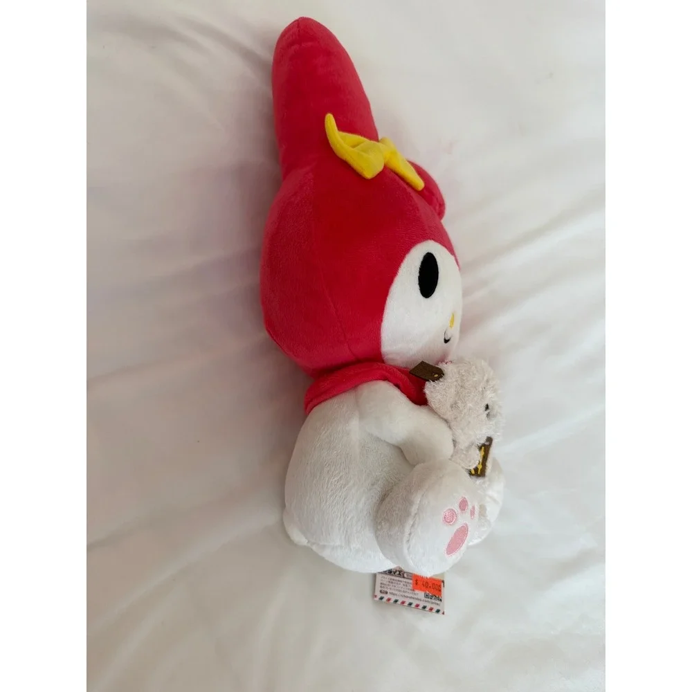 Sanrio My Melody Bon Voyage Plush FuRyu Red Hood Holding Teddy Bear NWT